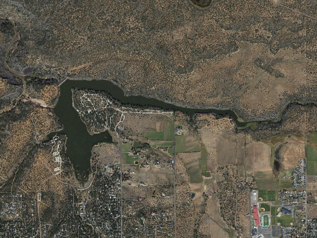 Aerial image of Fool Hollow Lake Recreation Area Campground
