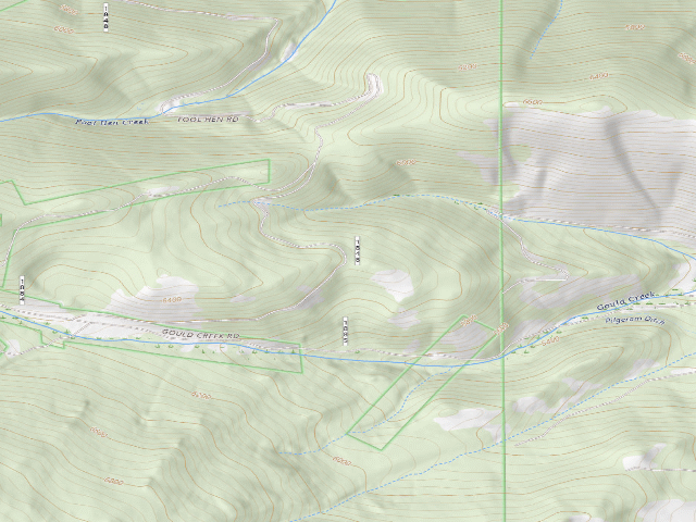USGS topographic map of Fools Hen Rd-1887-006