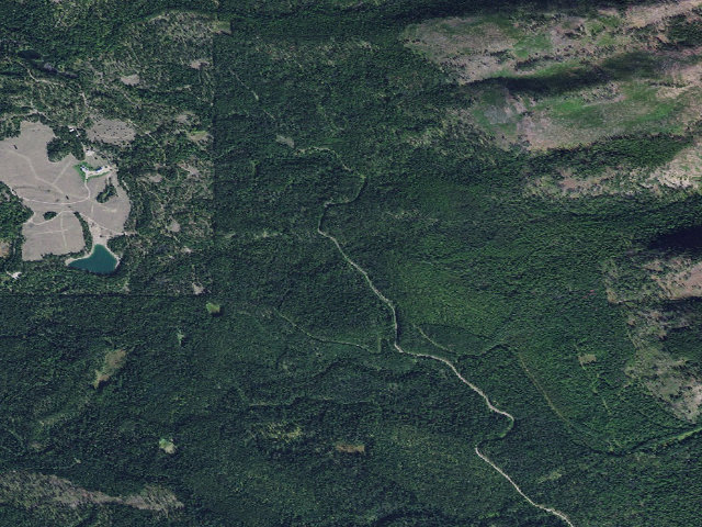 Aerial image of Foothills Trail - Barber Creek Road 905 Access