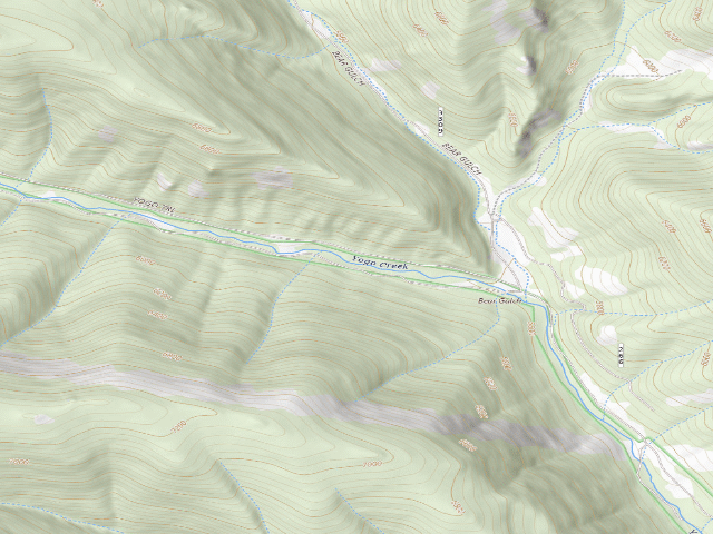 USGS topographic map of For Rd 266-Yogo Ck -0015