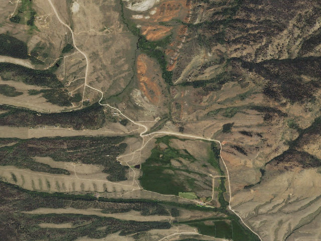 Aerial image of Forbes/Sheep Mountain WHMA — Forbes Camping Area