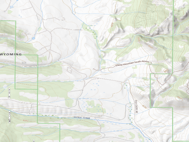 USGS topographic map of Forbes/Sheep Mountain WHMA — Forbes Camping Area