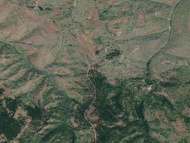 Aerial image of Forest Boundary Campground