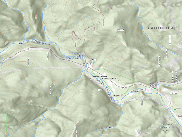 USGS topographic map of Forest Glen Cg-F