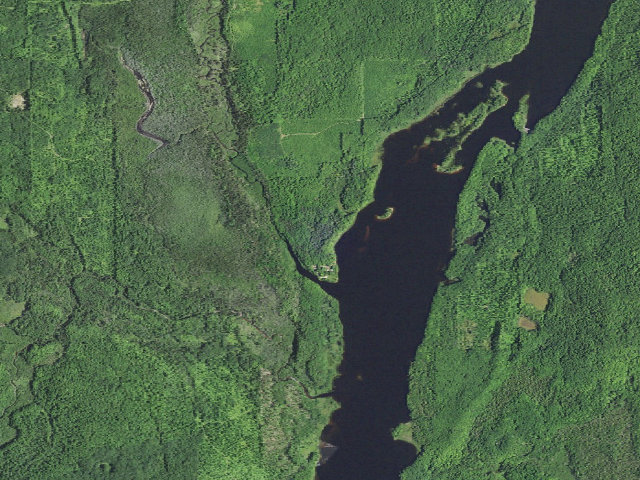 Aerial image of Forest Lake State Forest Campground