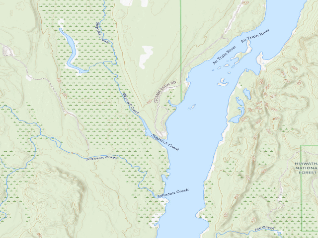 USGS topographic map of Forest Lake State Forest Campground