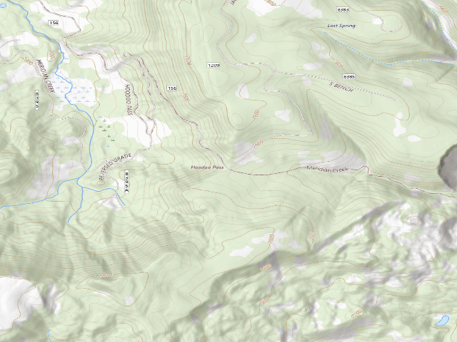 USGS topographic map of Forest Rd 1209