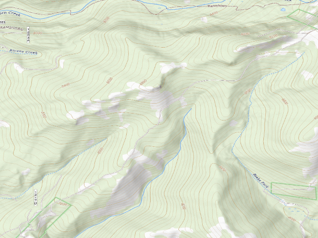USGS topographic map of Forest Rd 1217