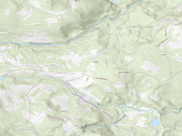 USGS topographic map of Forest Rd 1239
