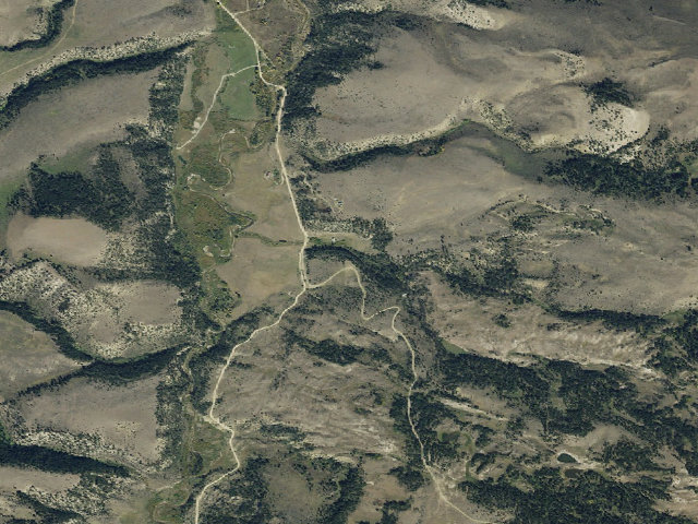 Aerial image of Forest Rd 1244