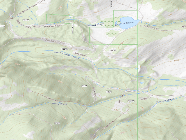 USGS topographic map of Forest Rd 1249
