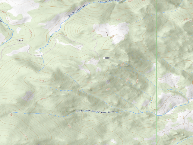 USGS topographic map of Forest Rd 1252