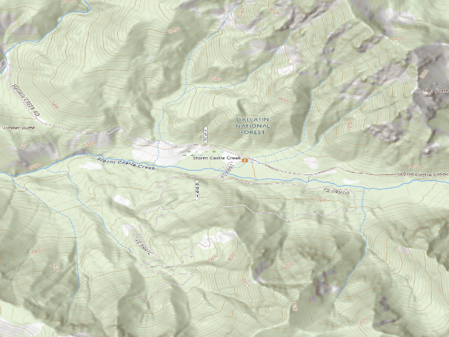 USGS topographic map of Forest Rd 132