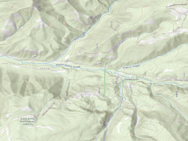 USGS topographic map of Forest Rd 132