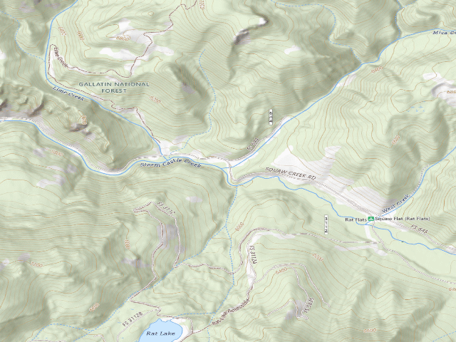 USGS topographic map of Forest Rd 132