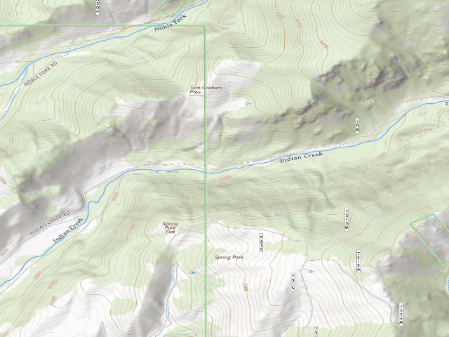 USGS topographic map of Forest Rd 158