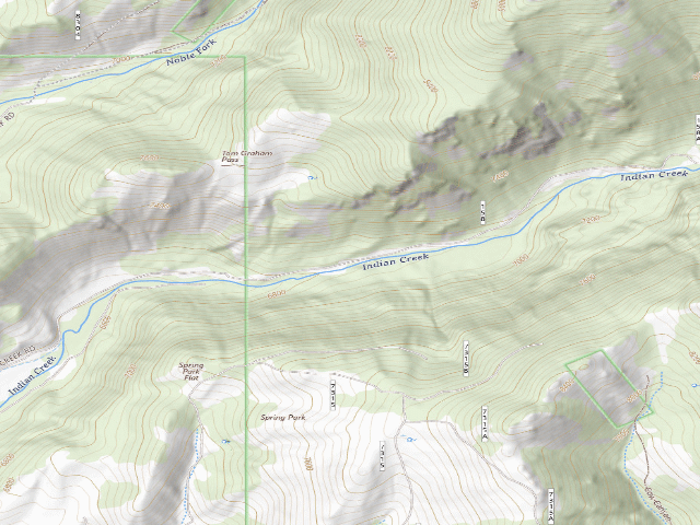 USGS topographic map of Forest Rd 158