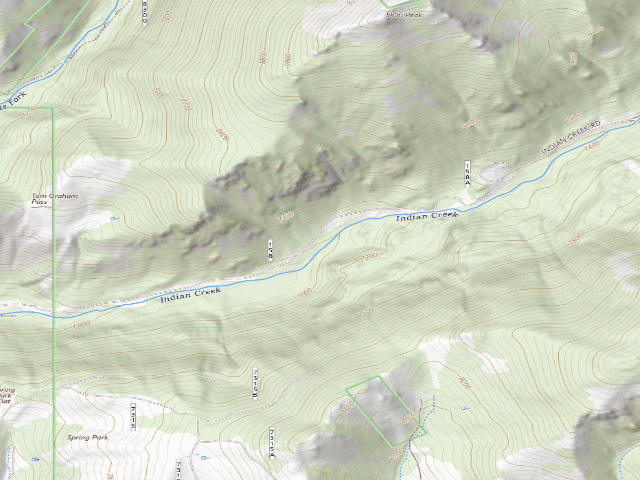USGS topographic map of Forest Rd 158