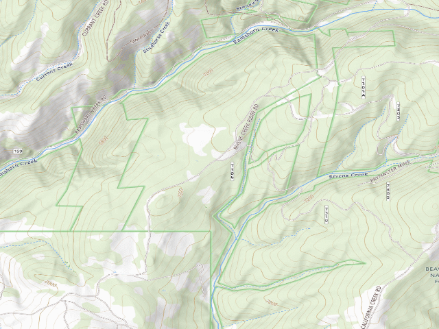 USGS topographic map of Forest Rd 159