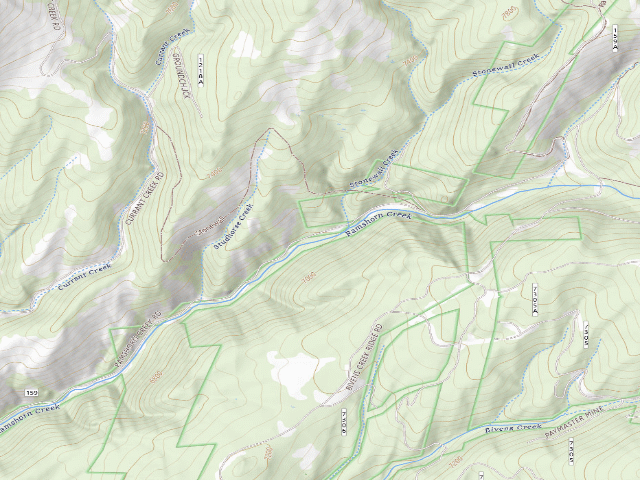 USGS topographic map of Forest Rd 159