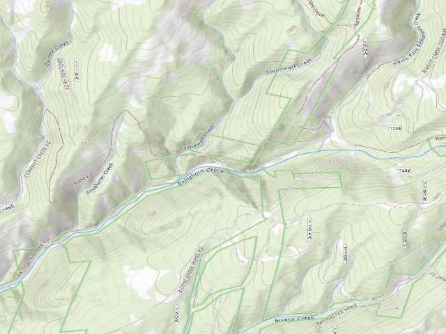 USGS topographic map of Forest Rd 159