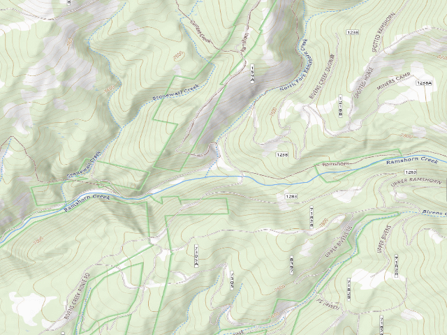 USGS topographic map of Forest Rd 159