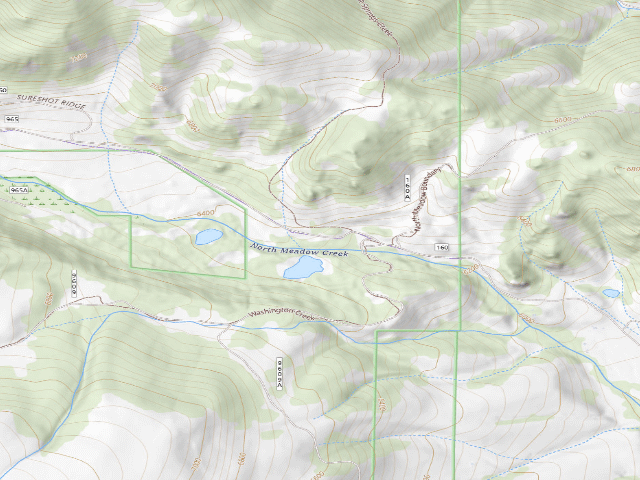 USGS topographic map of Forest Rd 160