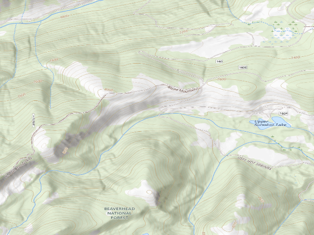 USGS topographic map of Forest Rd 160D