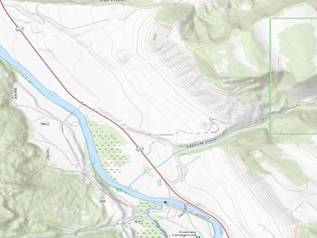 USGS topographic map of Forest Rd 209