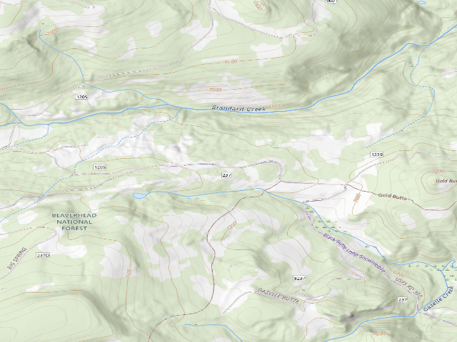 USGS topographic map of Forest Rd 237