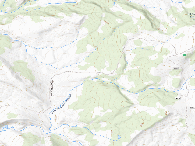 USGS topographic map of Forest Rd 290