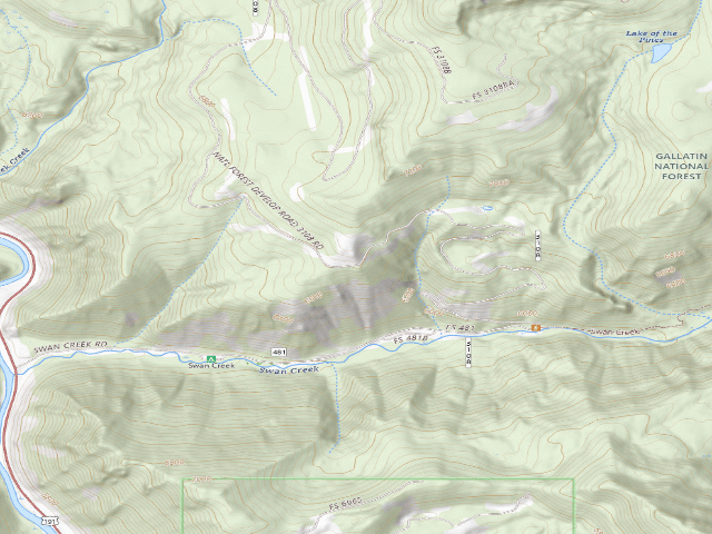 USGS topographic map of Forest Rd 3108