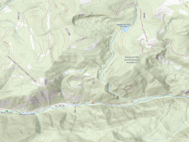USGS topographic map of Forest Rd 3108