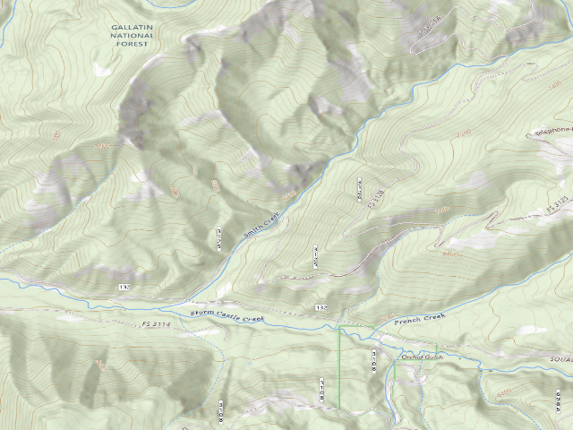 USGS topographic map of Forest Rd 3125