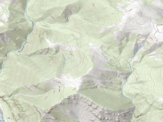 USGS topographic map of Forest Rd 3138