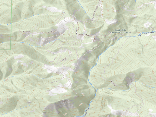 USGS topographic map of Forest Rd 3138