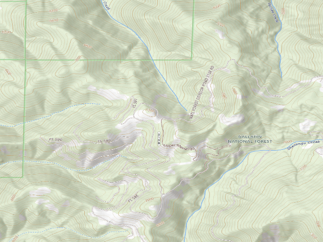 USGS topographic map of Forest Rd 3138