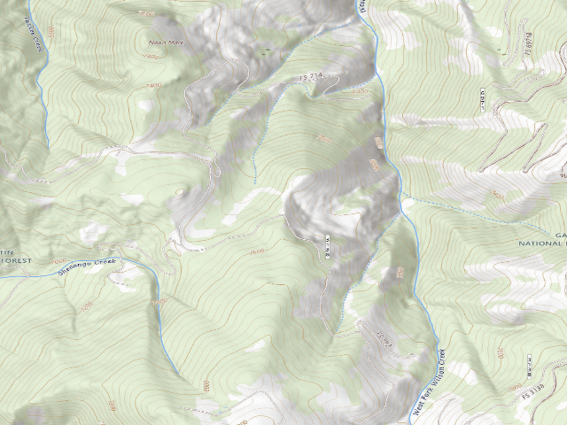 USGS topographic map of Forest Rd 3138