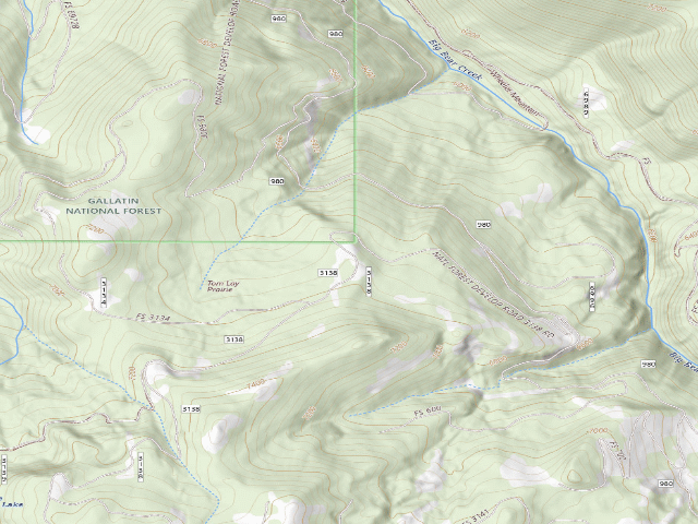 USGS topographic map of Forest Rd 3138