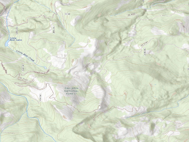 USGS topographic map of Forest Rd 3141