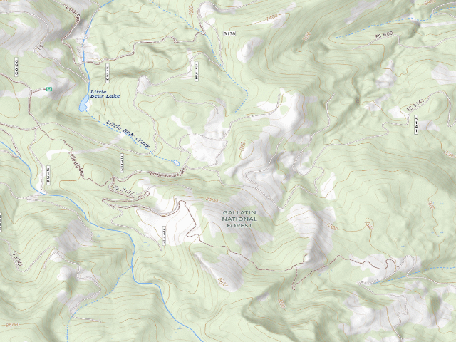 USGS topographic map of Forest Rd 3141
