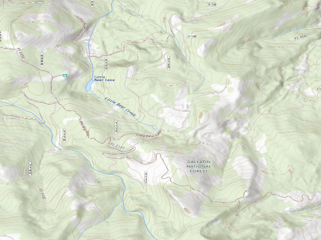 USGS topographic map of Forest Rd 3141