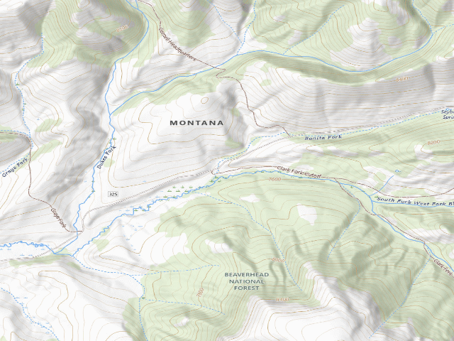 USGS topographic map of Forest Rd 325
