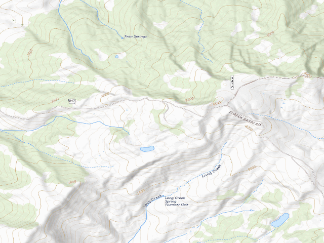 USGS topographic map of Forest Rd 347