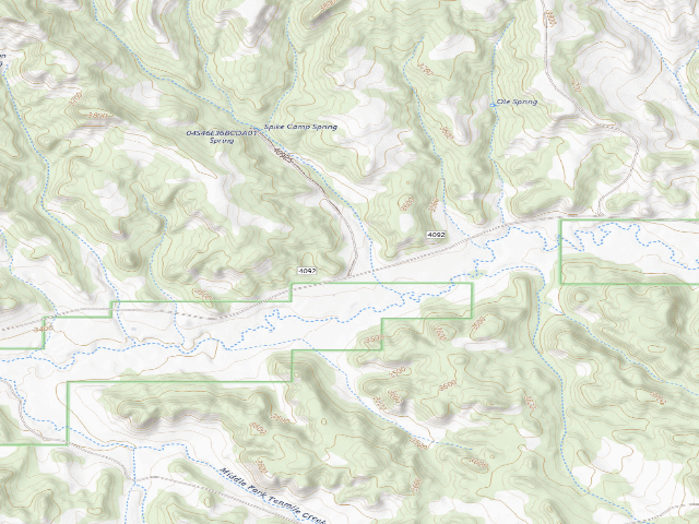 USGS topographic map of Forest Rd 40925