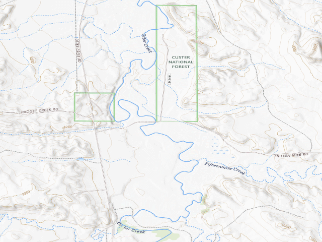 USGS topographic map of Forest Rd 4094A
