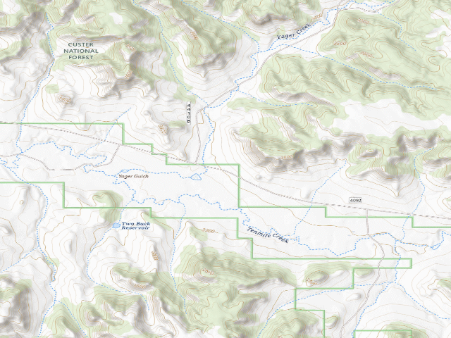 USGS topographic map of Forest Rd 4094B