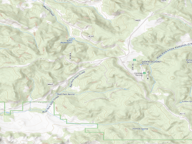 USGS topographic map of Forest Rd 4409A