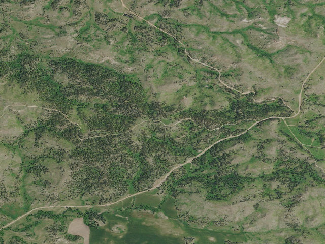 Aerial image of Forest Rd 4409B