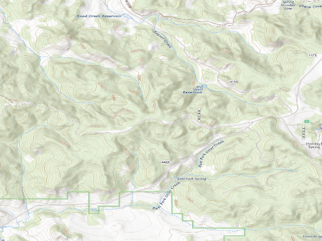 USGS topographic map of Forest Rd 4409B